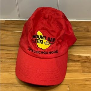 Red Mount Gay Rum Hat
